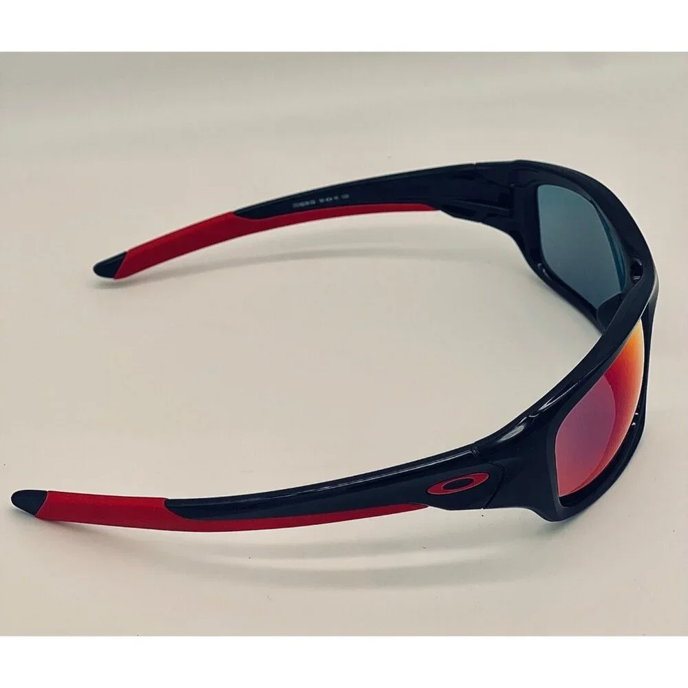Oakley Valve Sunglasses Polished Black Frame Red Iridium Lens‎